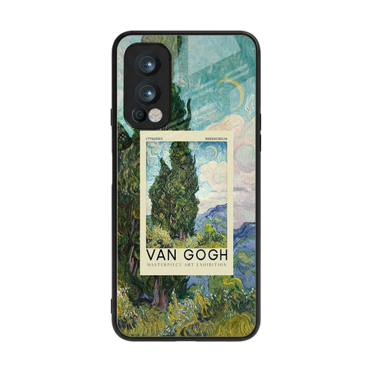 Cypresses back phone cover | glass case for oneplus nord 2