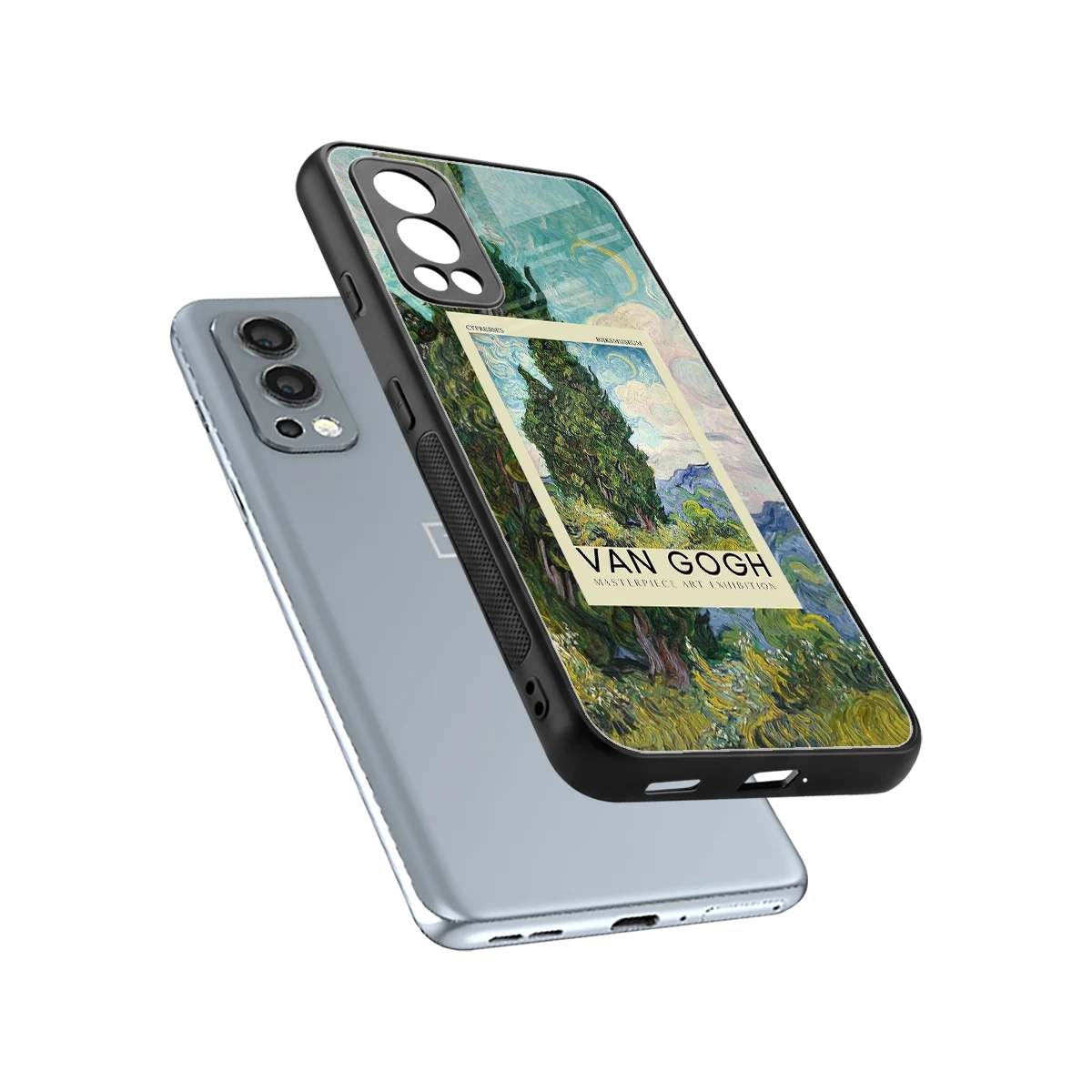 Cypresses sleek oneplus nord 2 cover with tempered glass back and TPU edges