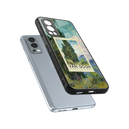 Cypresses sleek oneplus nord 2 cover with tempered glass back and TPU edges