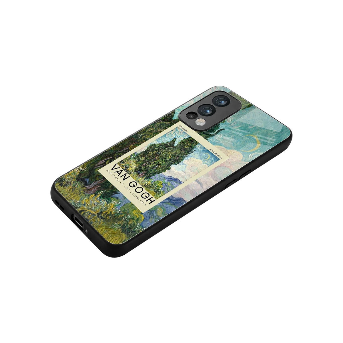 Cypresses stylish phone case for oneplus nord 2 | glossy glass and slim fit