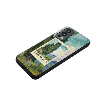 Cypresses stylish phone case for oneplus nord 2 | glossy glass and slim fit
