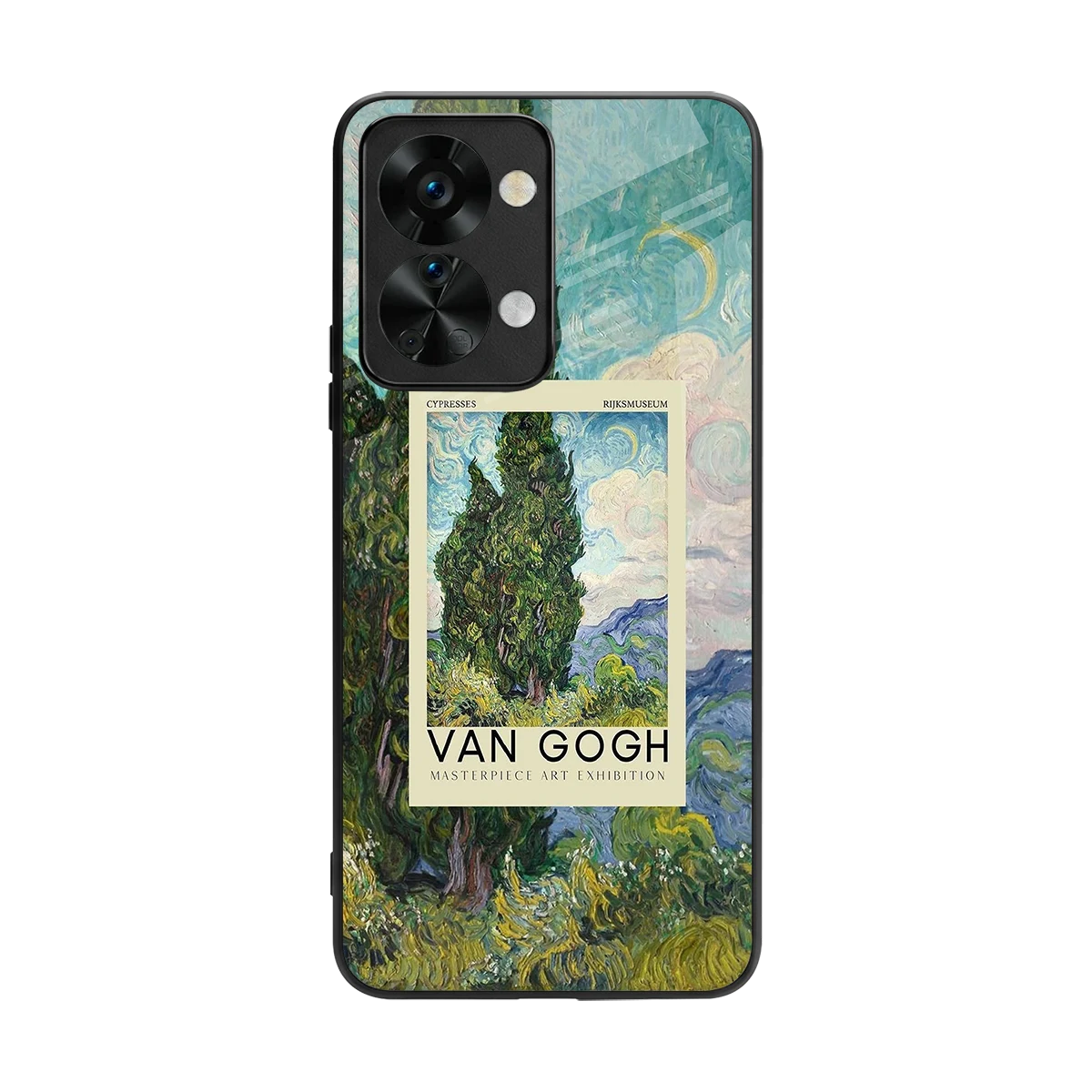 Cypresses back phone cover | glass case for oneplus nord 2t