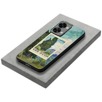 Cypresses stylish phone case for oneplus nord 2t | glossy glass and slim fit