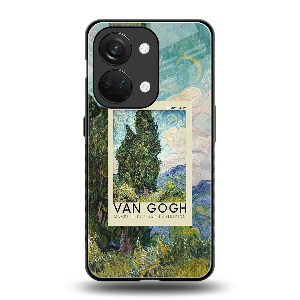 Cypresses back phone cover | glass case for oneplus nord 3