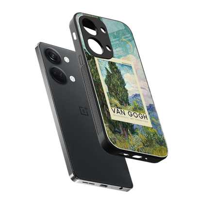 Cypresses sleek oneplus nord 3 cover with tempered glass back and TPU edges