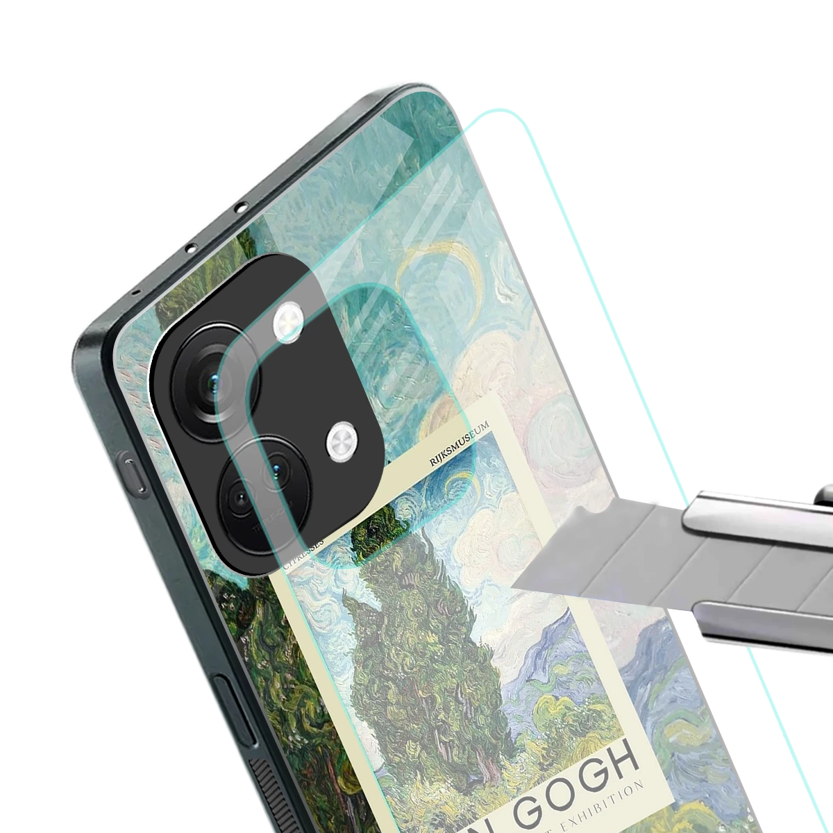 Cypresses stylish phone case for oneplus nord 3 | glossy glass and slim fit