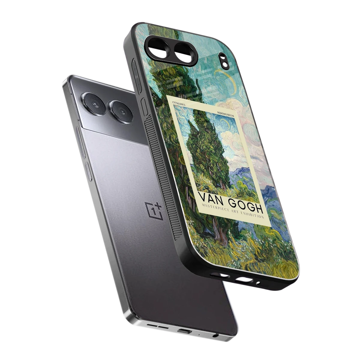 Cypresses sleek oneplus nord 4 cover with tempered glass back and TPU edges