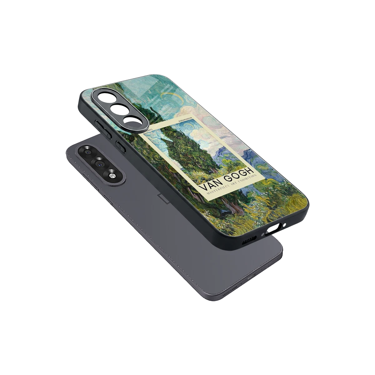 Cypresses sleek oneplus nord 5 cover with tempered glass back and TPU edges