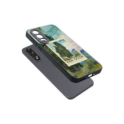 Cypresses sleek oneplus nord 5 cover with tempered glass back and TPU edges