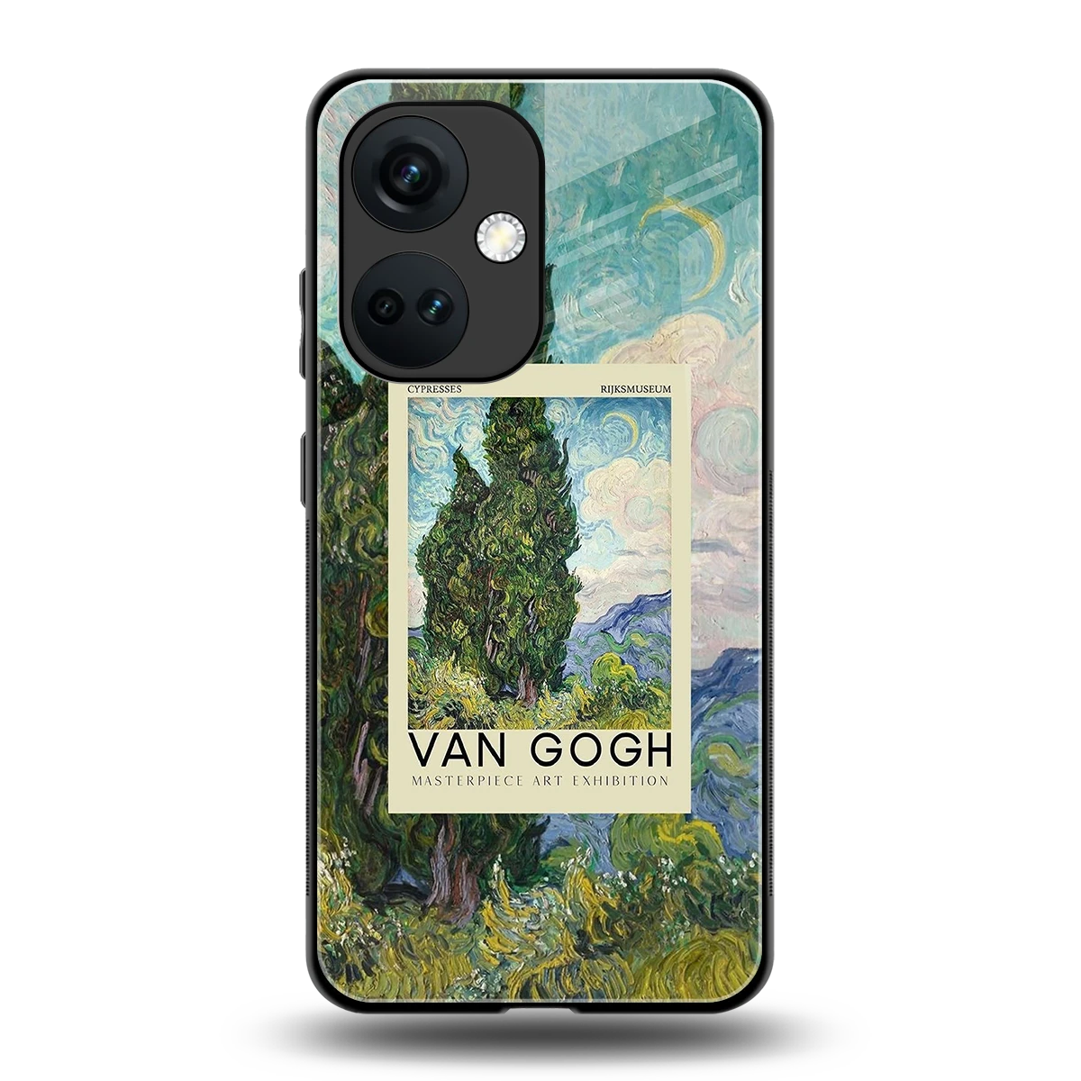 Cypresses back phone cover | glass case for oneplus nord ce 3