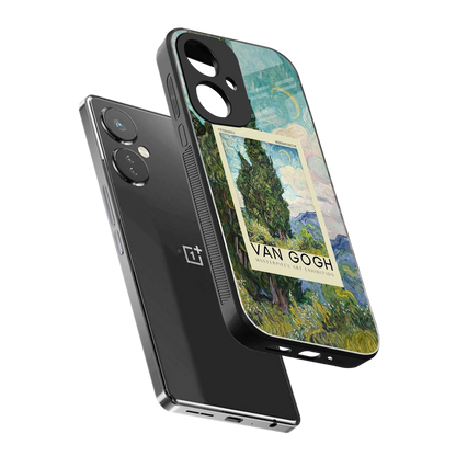 Cypresses sleek oneplus nord ce 3 cover with tempered glass back and TPU edges