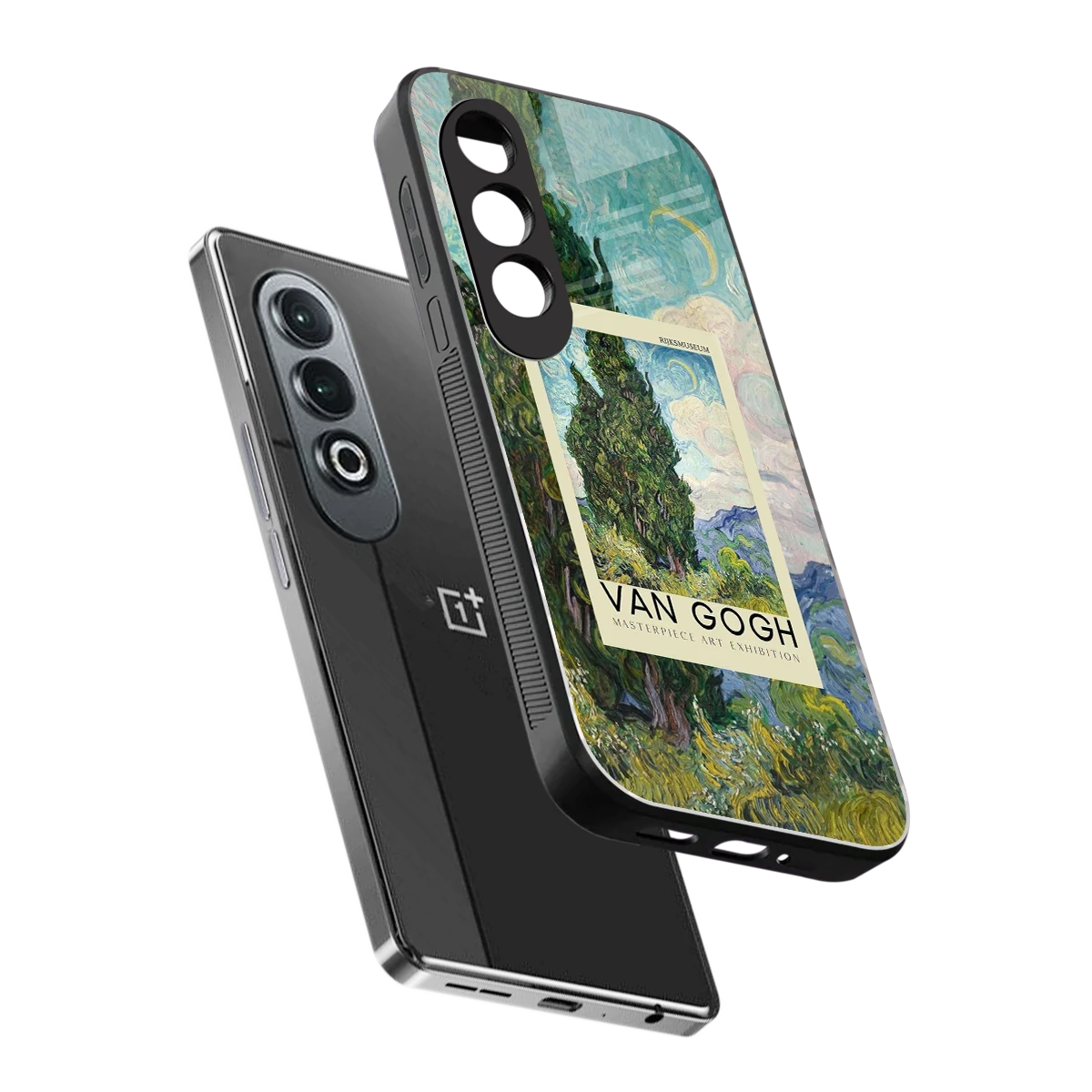 Cypresses sleek oneplus nord ce 4 cover with tempered glass back and TPU edges