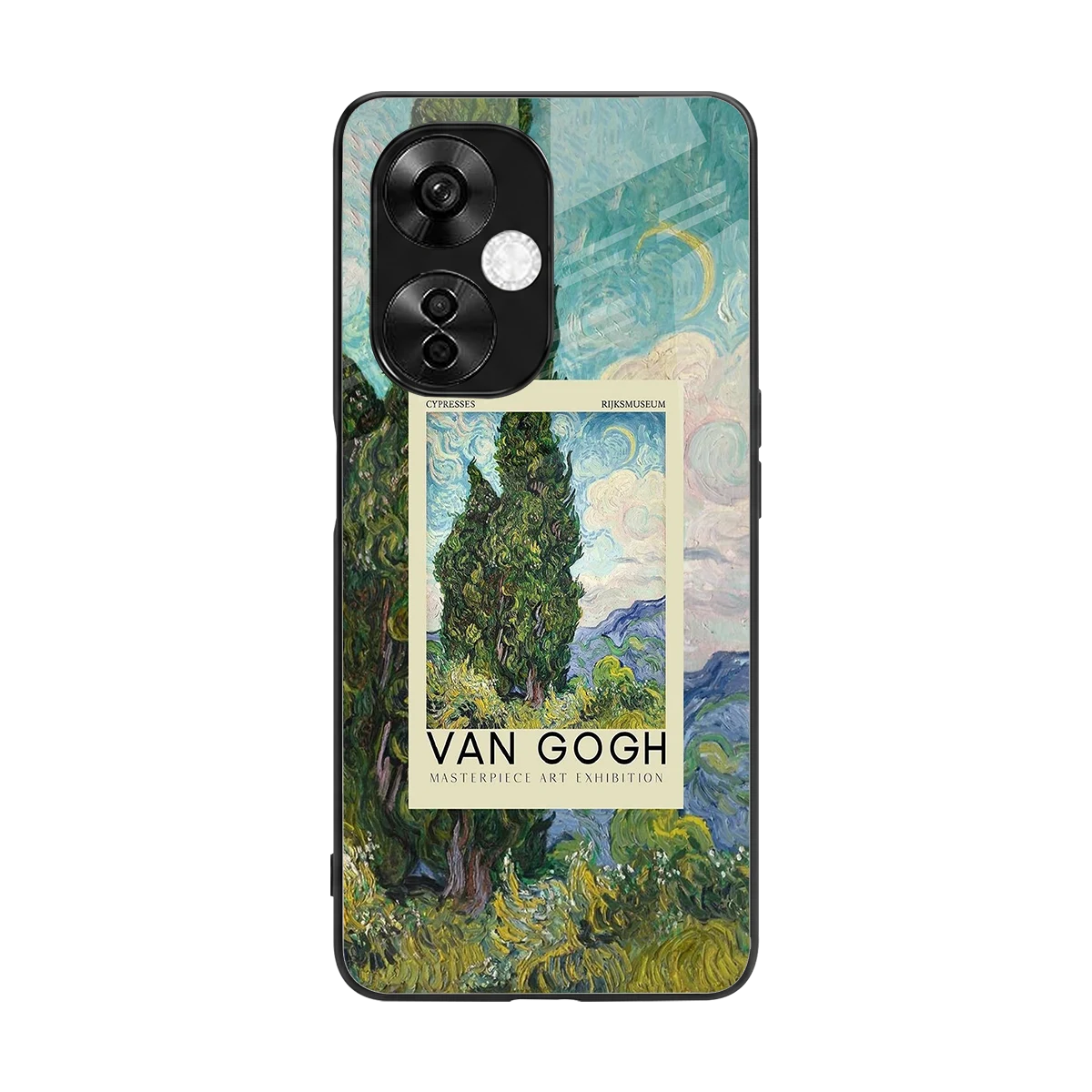 Cypresses back phone cover | glass case for oneplus nord ce 3 lite