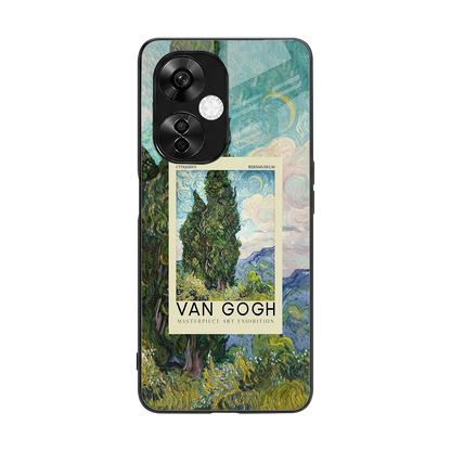 Cypresses back phone cover | glass case for oneplus nord ce 3 lite
