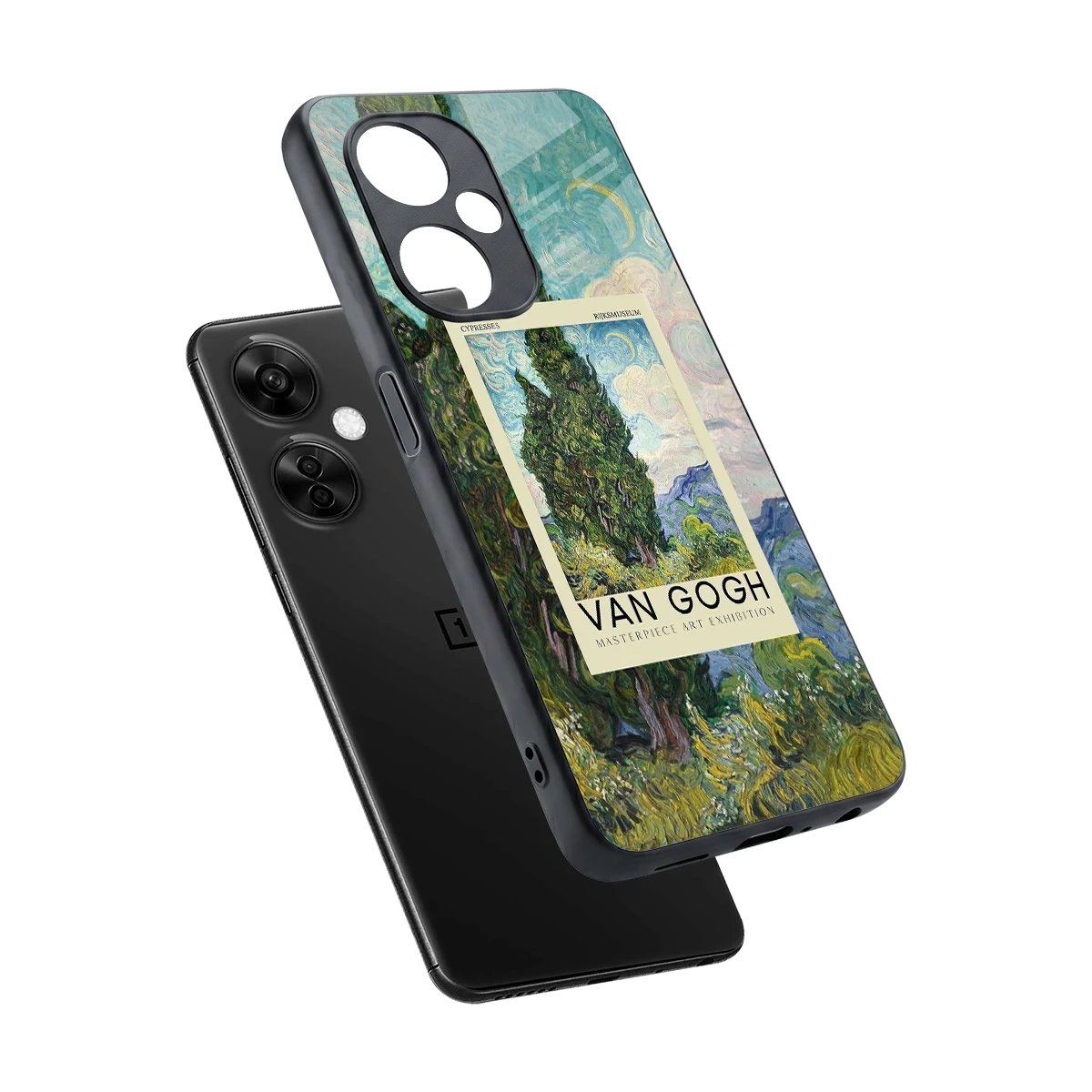 Cypresses sleek oneplus nord ce 3 lite cover with tempered glass back and TPU edges