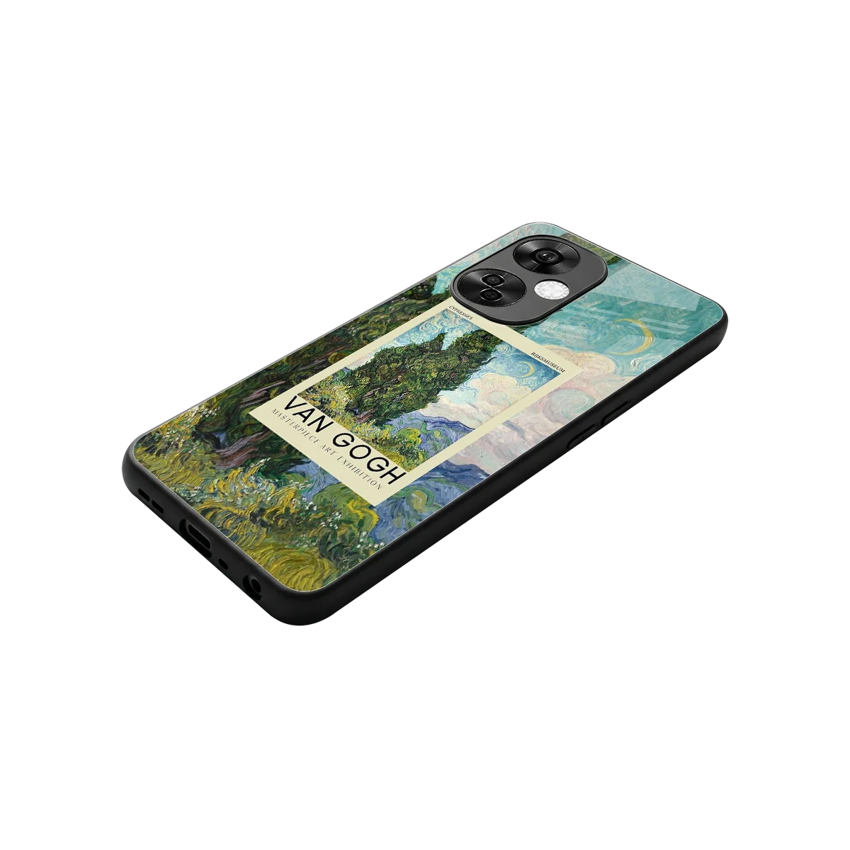 Cypresses stylish phone case for oneplus nord ce 3 lite | glossy glass and slim fit