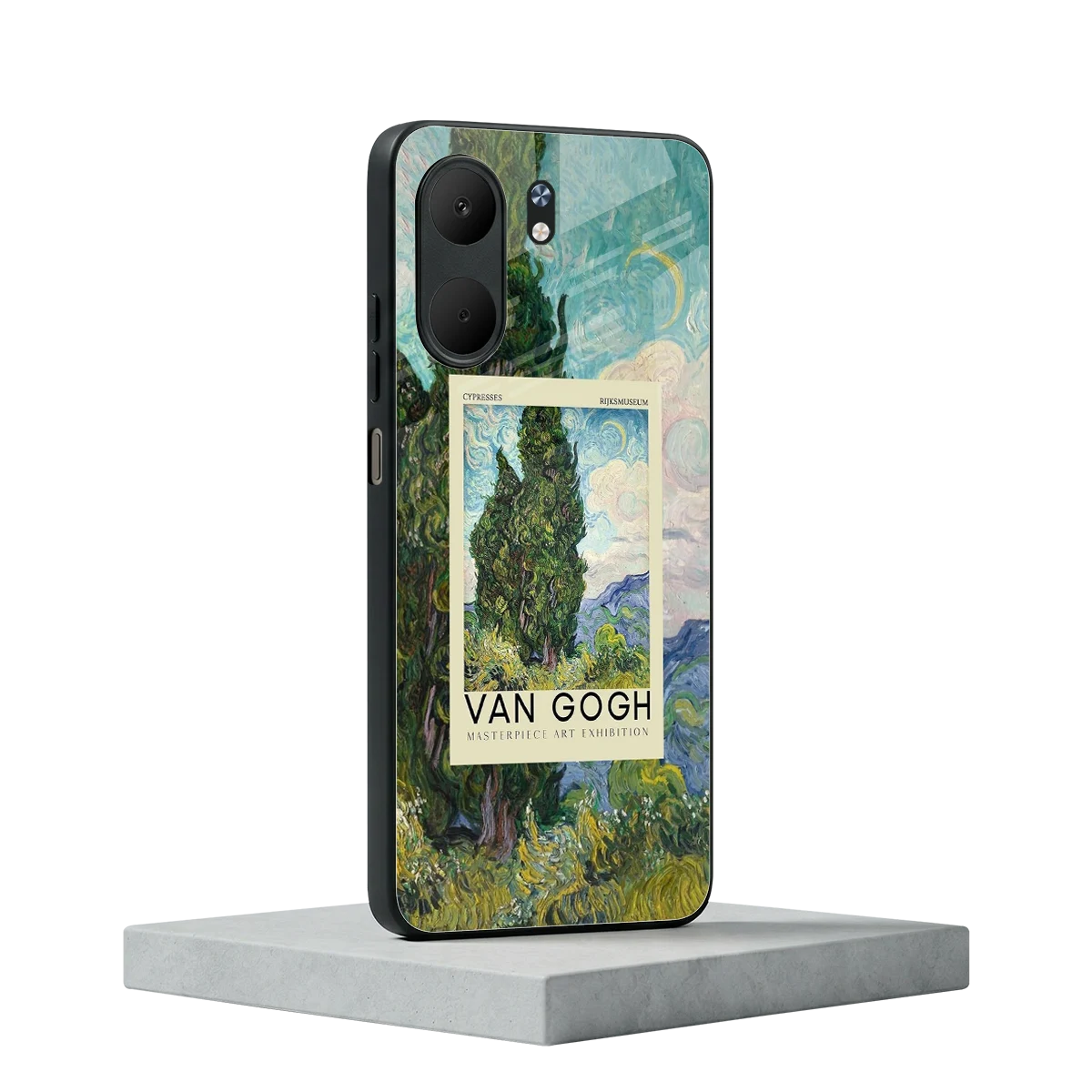 Cypresses oppo a5x 5g mobile cover | shockproof glass phone case
