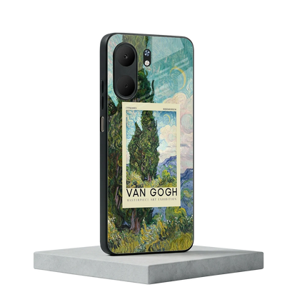 Cypresses oppo a5x 5g mobile cover | shockproof glass phone case