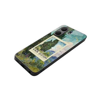 Cypresses stylish phone case for oppo a5x 5g | glossy glass and slim fit