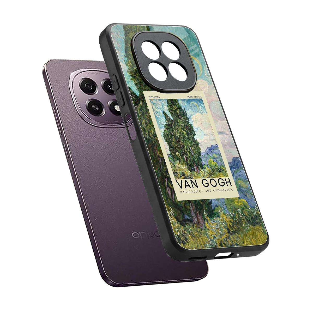 Cypresses sleek oppo f29 5g cover with tempered glass back and TPU edges
