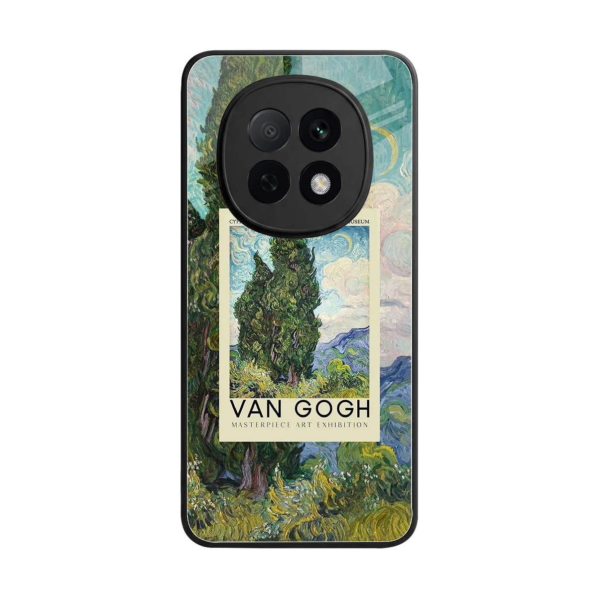Cypresses back phone cover | glass case for oppo f29 pro 5g