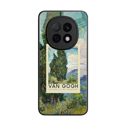 Cypresses back phone cover | glass case for oppo f29 pro 5g