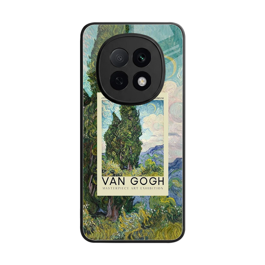 Cypresses back phone cover | glass case for oppo f29 pro 5g