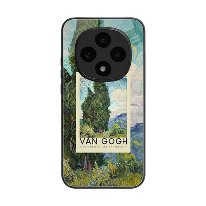 Cypresses back phone cover | glass case for oppo f31 pro 5g