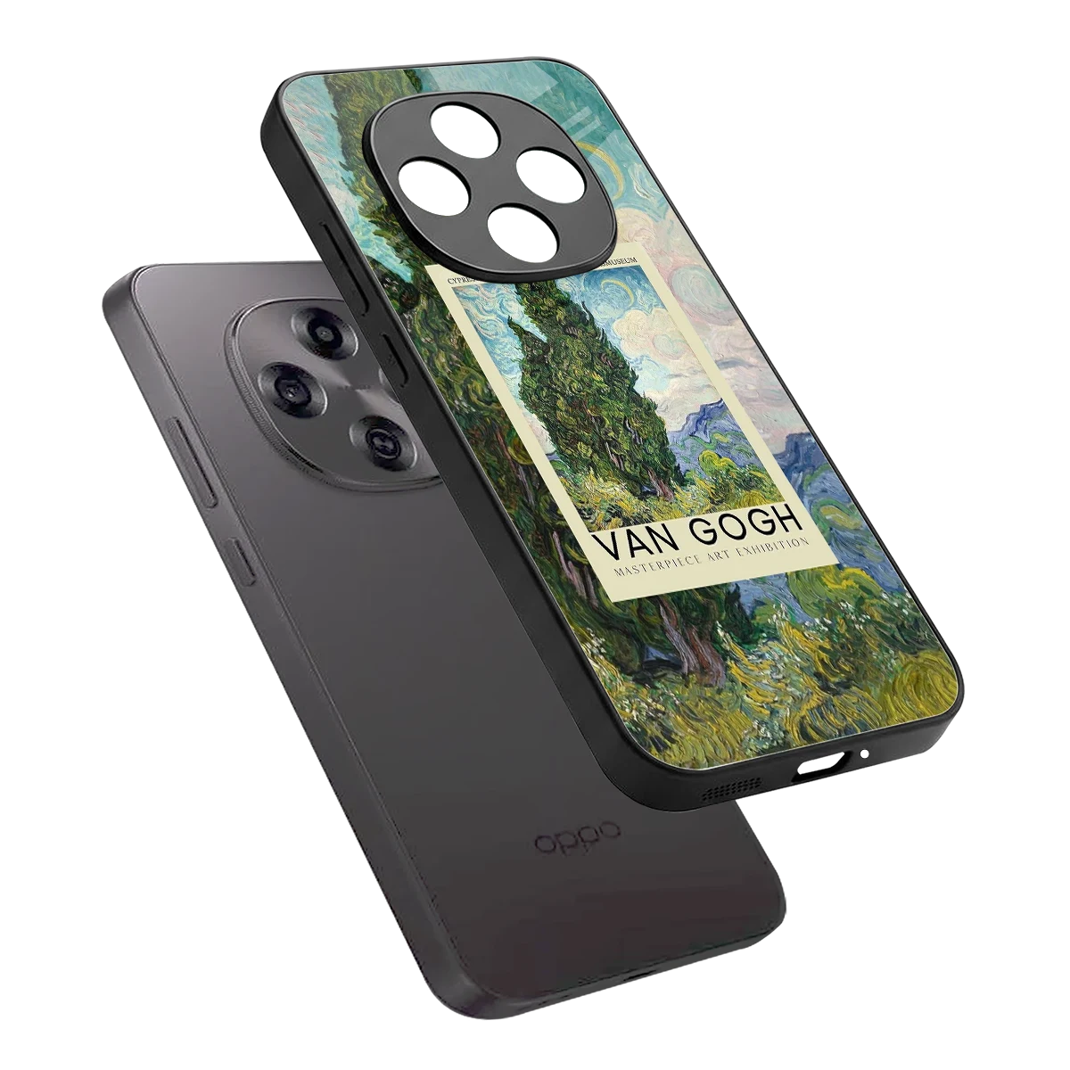 Cypresses sleek oppo f31 pro 5g cover with tempered glass back and TPU edges