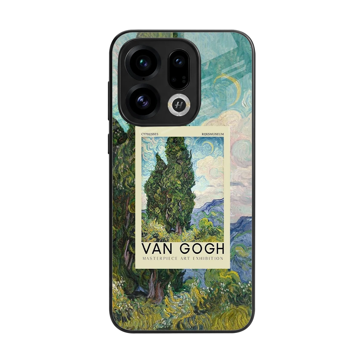 Cypresses back phone cover | glass case for oppo find x9