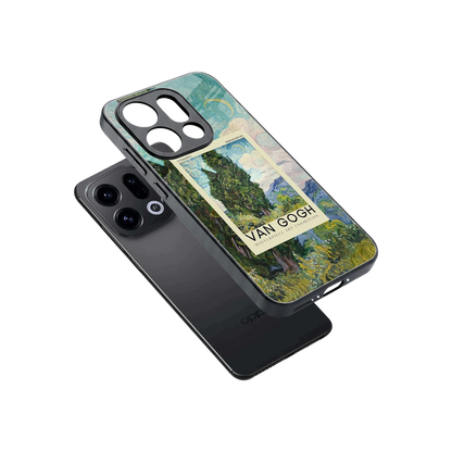 Cypresses sleek oppo find x9 cover with tempered glass back and TPU edges
