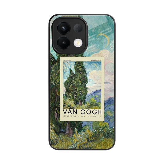 Cypresses back phone cover | glass case for oppo k13 5g