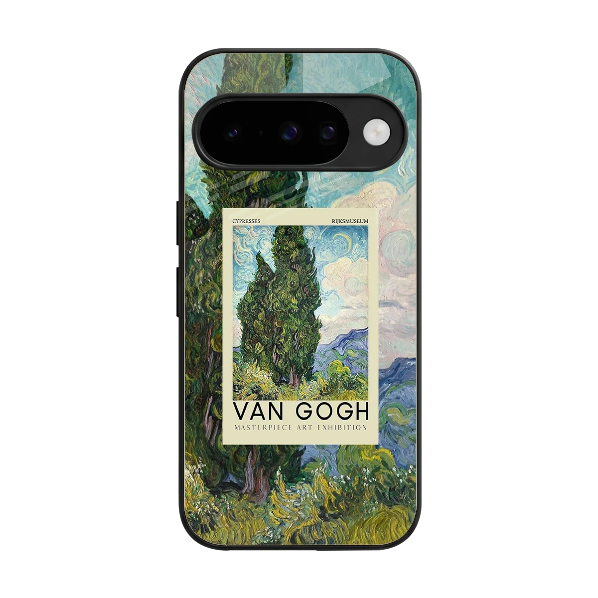 Cypresses back phone cover | glass case for google pixel 10