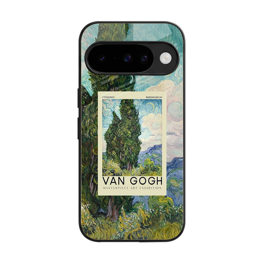 Cypresses back phone cover | glass case for google pixel 10