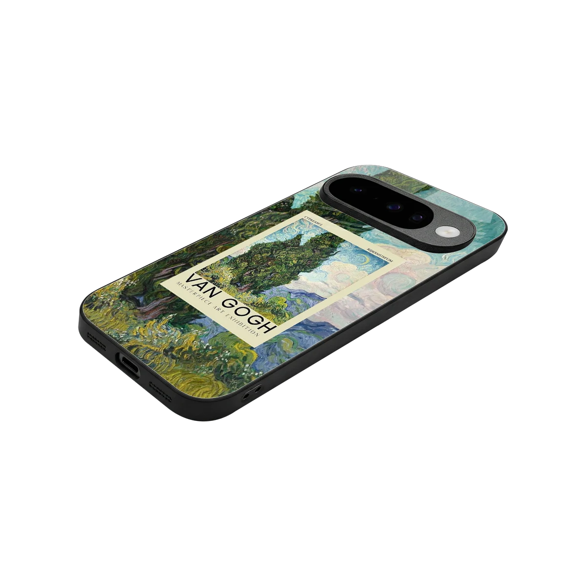 Cypresses stylish phone case for google pixel 10 | glossy glass and slim fit