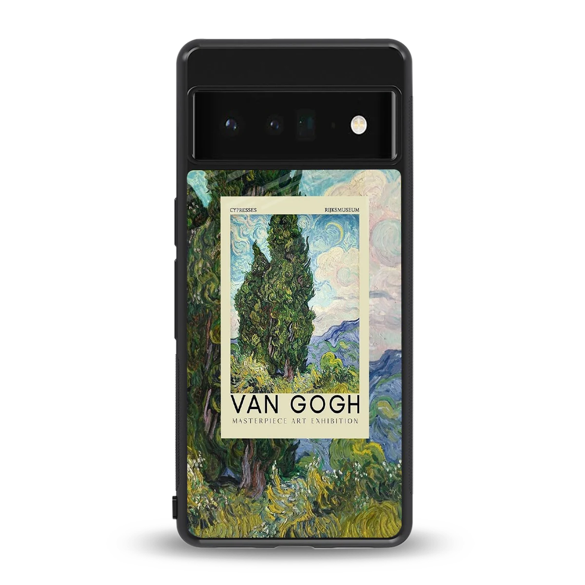 Cypresses back phone cover | glass case for google pixel 6 pro