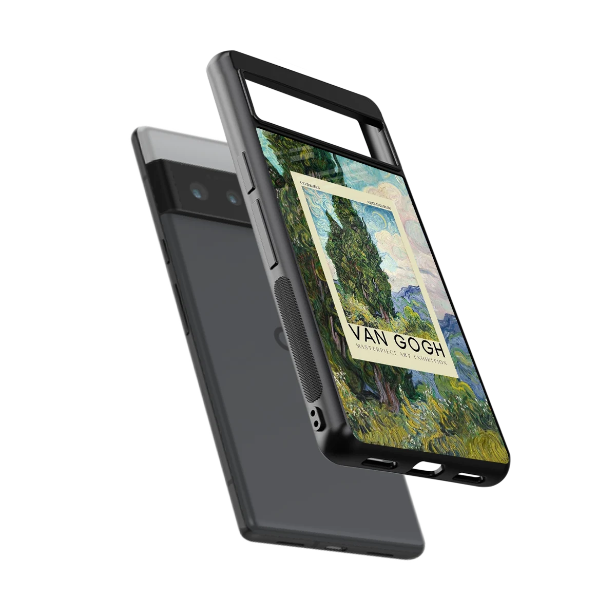 Cypresses sleek google pixel 6 pro cover with tempered glass back and TPU edges