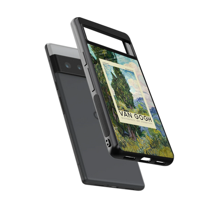 Cypresses sleek google pixel 6 pro cover with tempered glass back and TPU edges