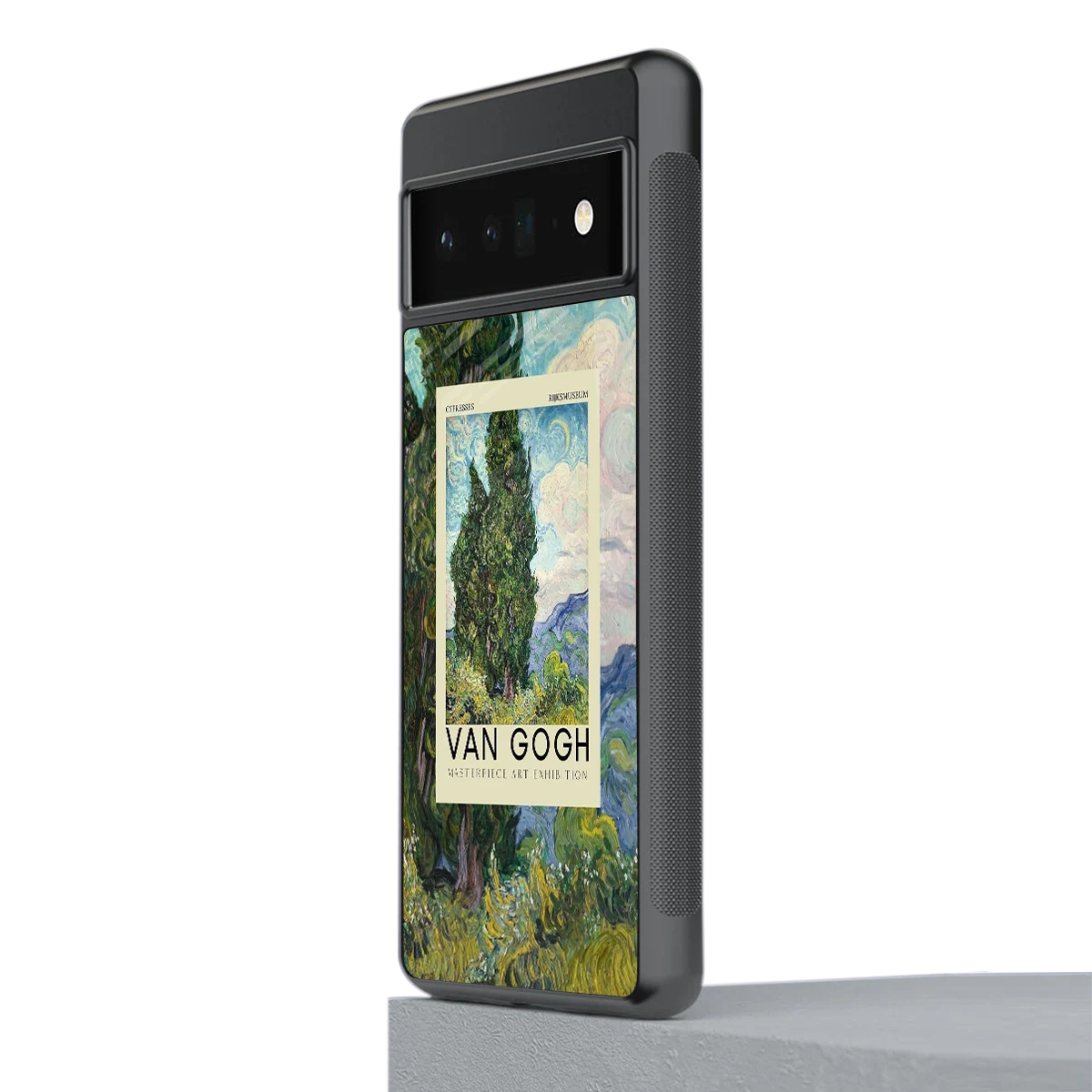 Cypresses stylish phone case for google pixel 6 pro | glossy glass and slim fit