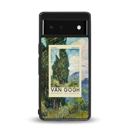 Cypresses back phone cover | glass case for google pixel 6