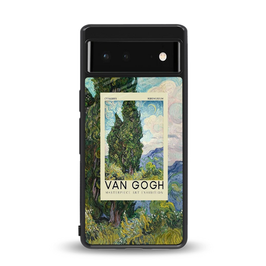 Cypresses back phone cover | glass case for google pixel 6a