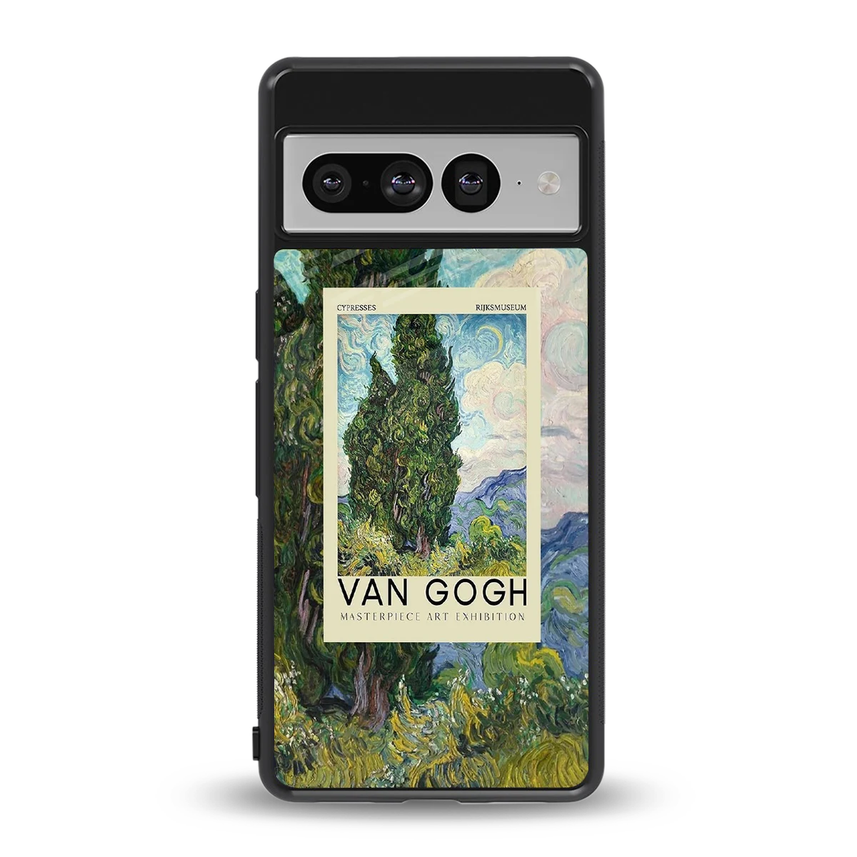 Cypresses back phone cover | glass case for google pixel 7 pro