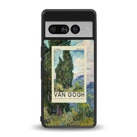 Cypresses back phone cover | glass case for google pixel 7 pro