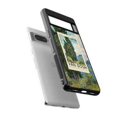 Cypresses sleek google pixel 7 pro cover with tempered glass back and TPU edges