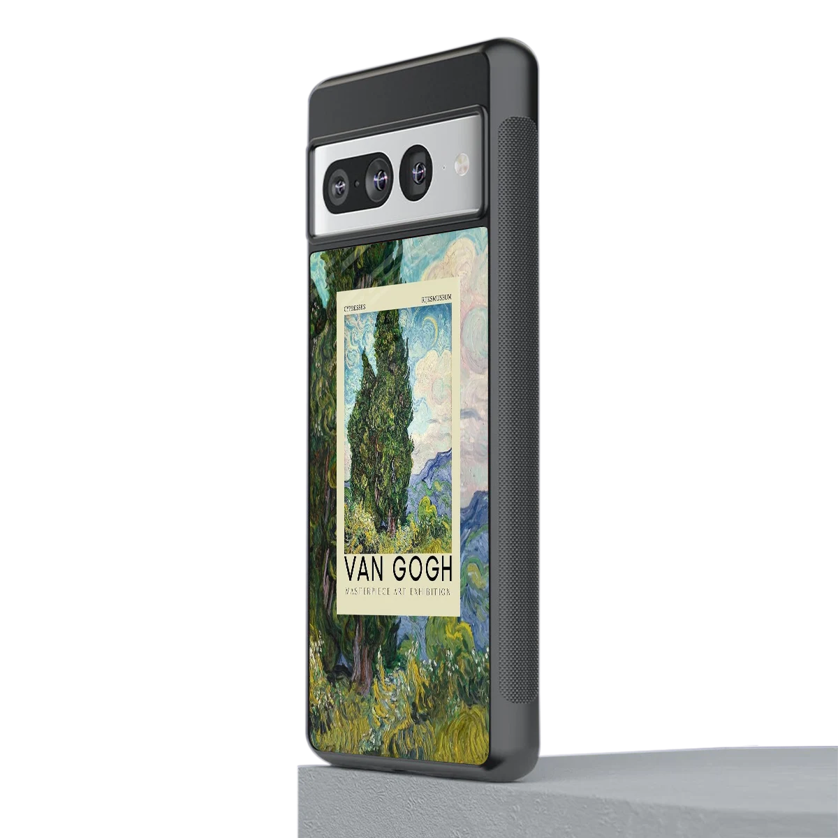 Cypresses stylish phone case for google pixel 7 pro | glossy glass and slim fit