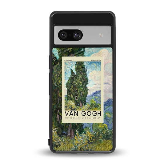 Cypresses back phone cover | glass case for google pixel 7a