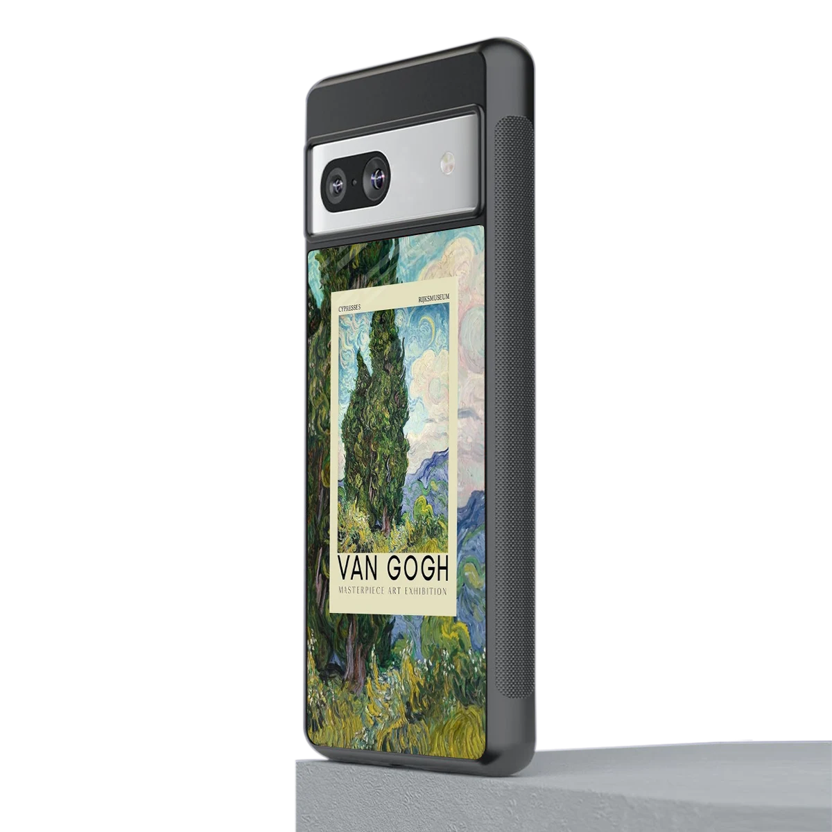 Cypresses stylish phone case for google pixel 7 | glossy glass and slim fit