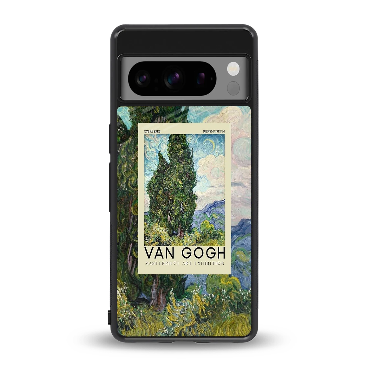 Cypresses back phone cover | glass case for google pixel 8 pro
