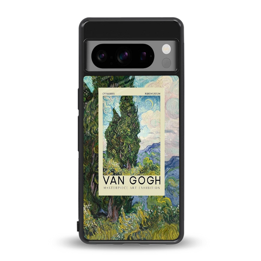 Cypresses back phone cover | glass case for google pixel 8 pro