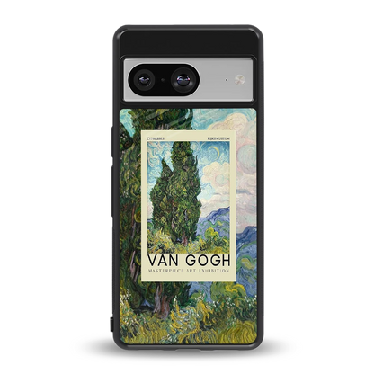 Cypresses back phone cover | glass case for google pixel 8